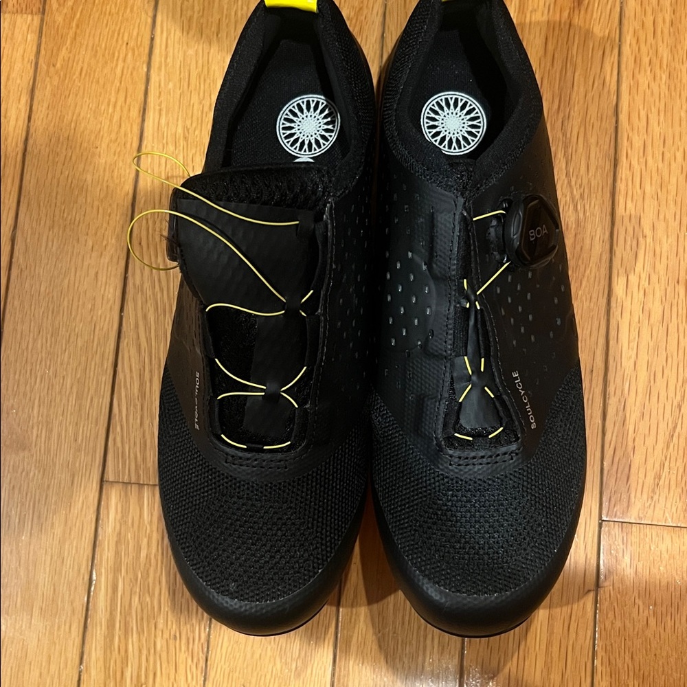 SoulCycle Black and Yellow Women's Sneakers